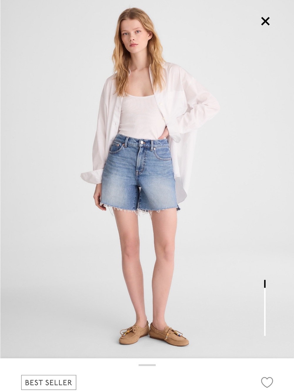 The Perfect Vintage Mid-Length Jean Short